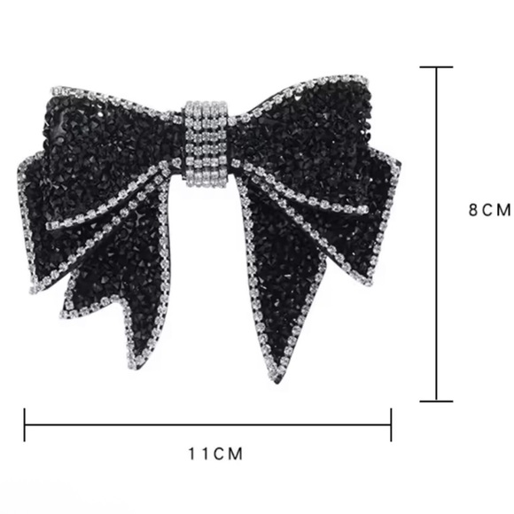 Rhinestone Bow Hair Pin Hair Accessories - Picture 3 of 3
